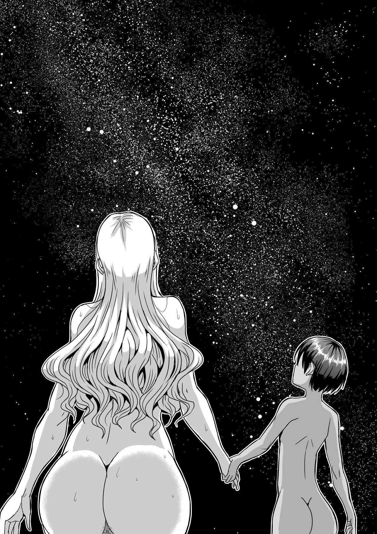 Bakunyuu Hitozuma Kinpatsu Gaikokujin Jokyoushi ga Mura no Inshuu de Kasshoku Shota no Fudeoroshi o Suru Hanashi / История о грудастой блондинке-учительнице, которая по деревенскому обычаю трахается с темноволосым мальчиком 42