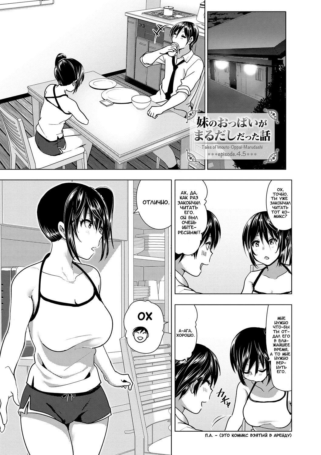 Imouto no Oppai ga Marudashi Datta Hanashi №4.5 / Байка о том как младшая сестра была с сиськами напоказ | Страница 0